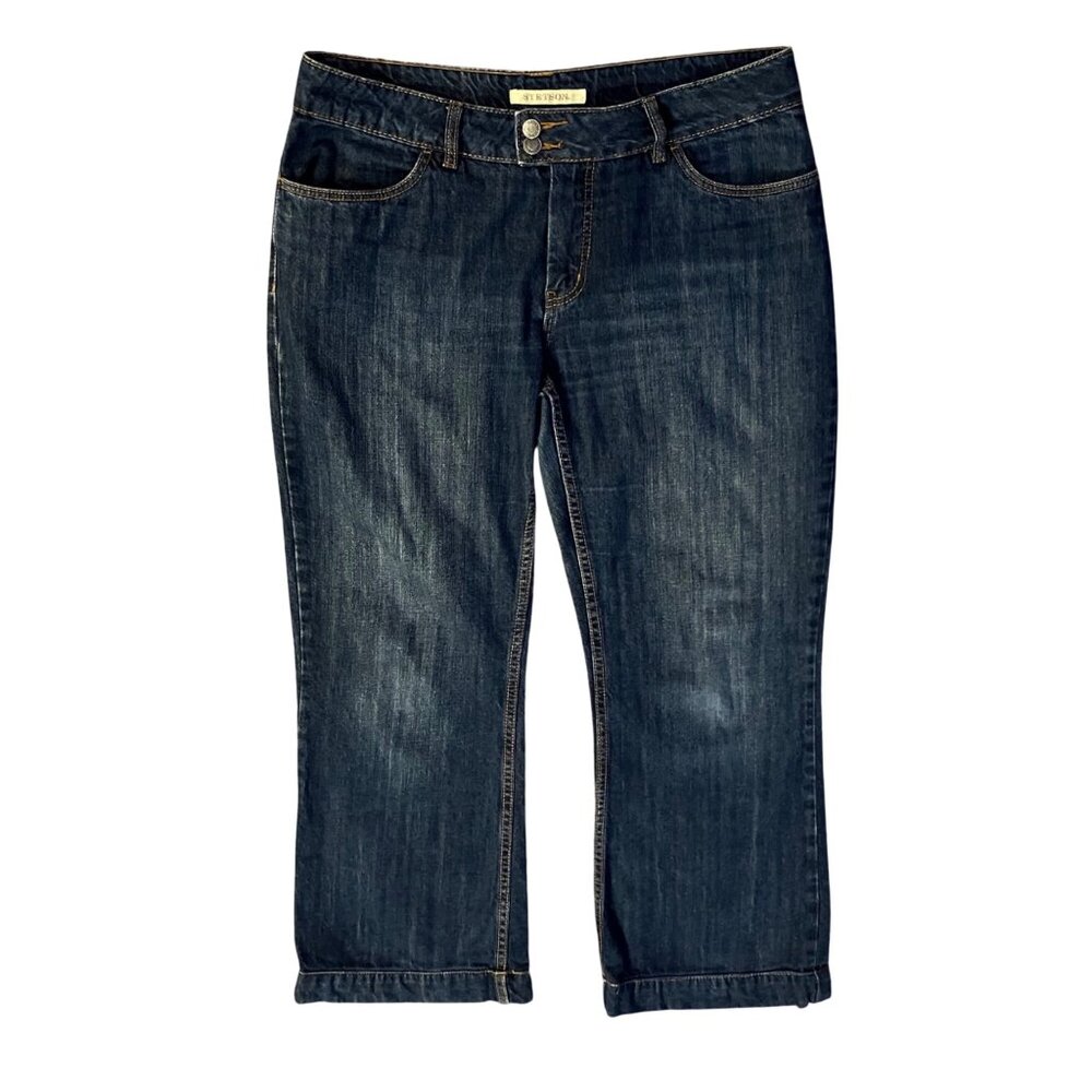 Stetson Womens City Trouser Jeans Size 14 Western Denim Used - Picture 3 of 13